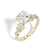 Scattered Diamond Band Engagement Ring by Allure